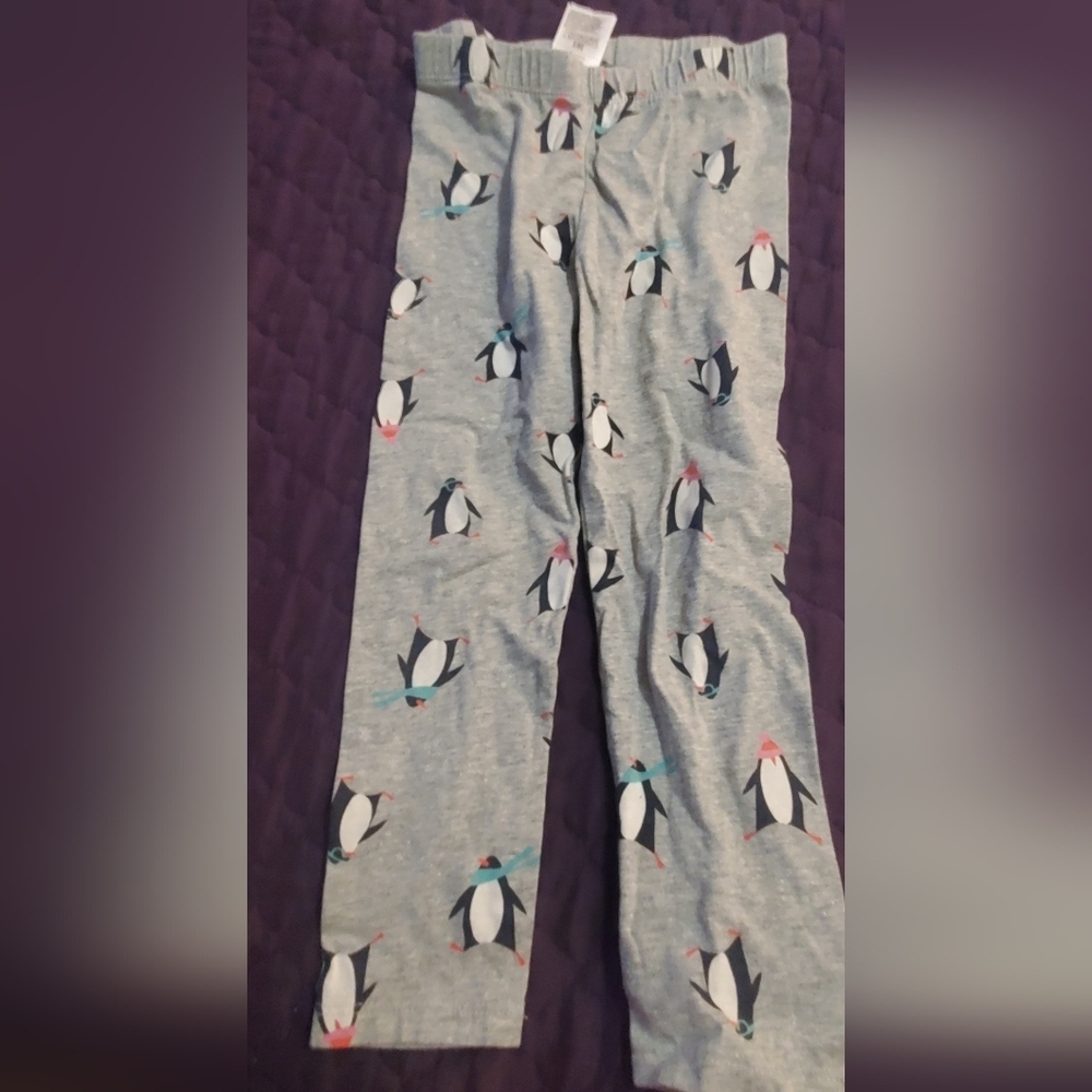 GAP Gray Penguin Print Pajama Bottoms